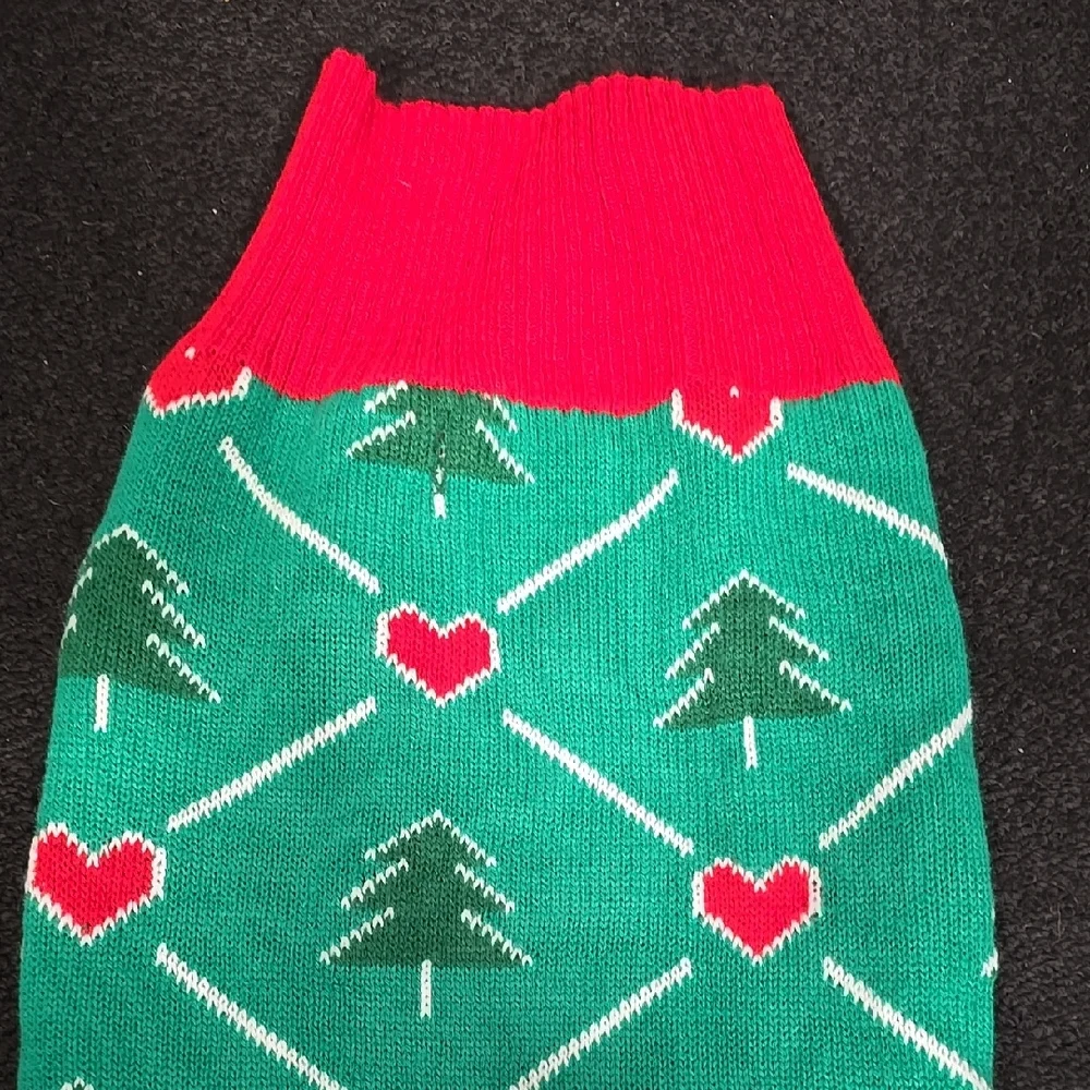 Red and Green Dog Sweater